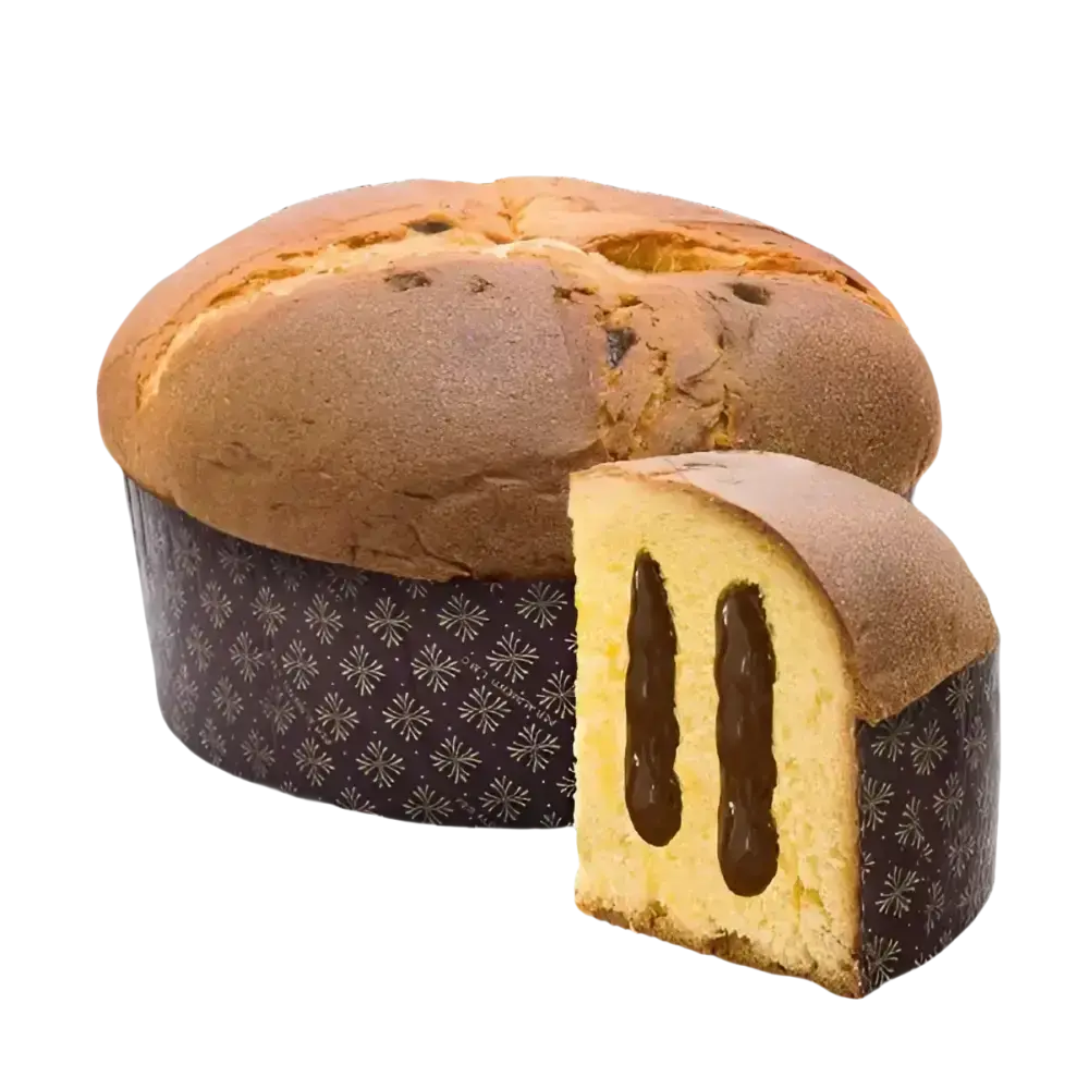 Panettone La Cascina Haselnuss-Creme Füllung 1000g - Panettone